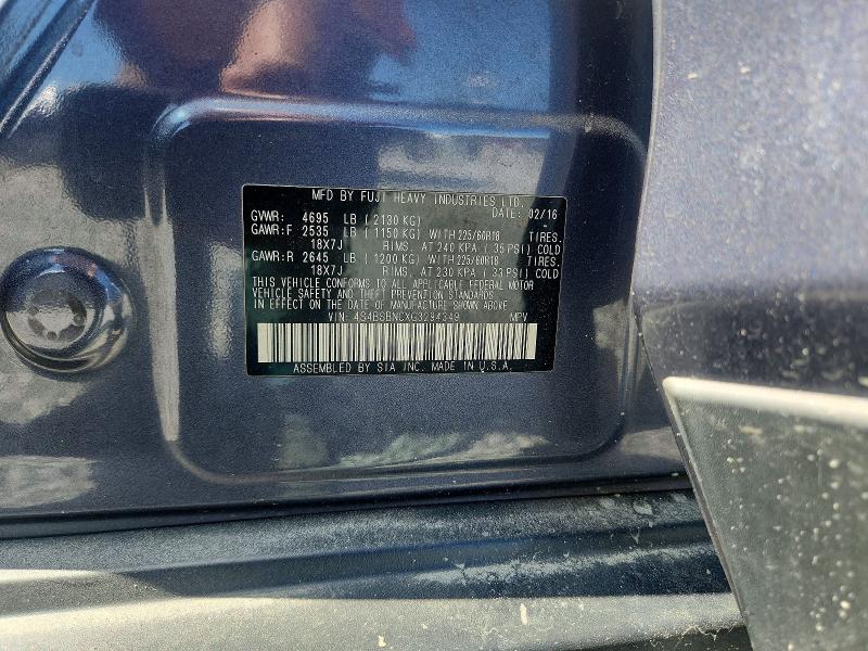 Продажа на аукционе авто 2016 Subaru Outback, vin: 4S4BSBNCXG3294349, номер лота: 67735986