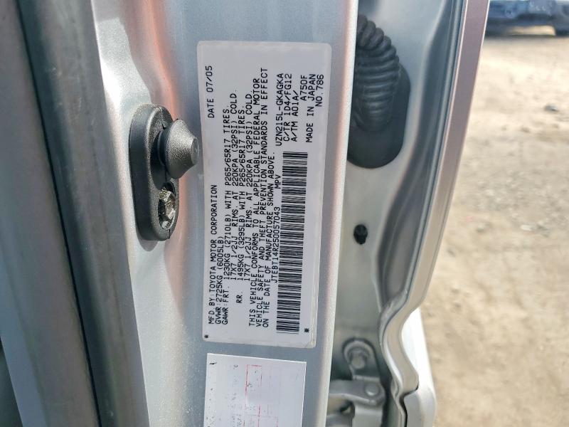70106216 :رقم المزاد ، JTEBT14R250057043 vin ، 2005 Toyota 4runner مزاد بيع