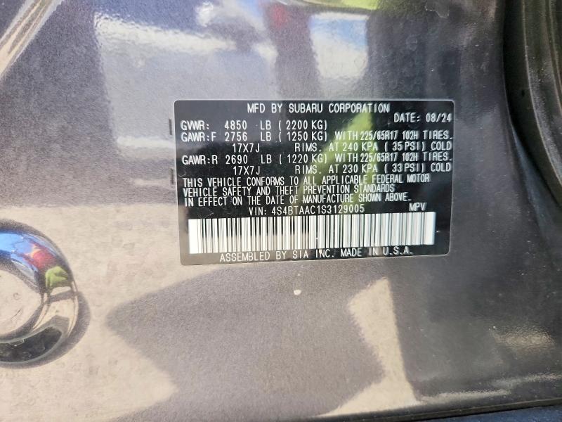 Aukcja sprzedaży 2025 Subaru Outback, vin: 4S4BTAAC1S3129005, numer aukcji: 67847766
