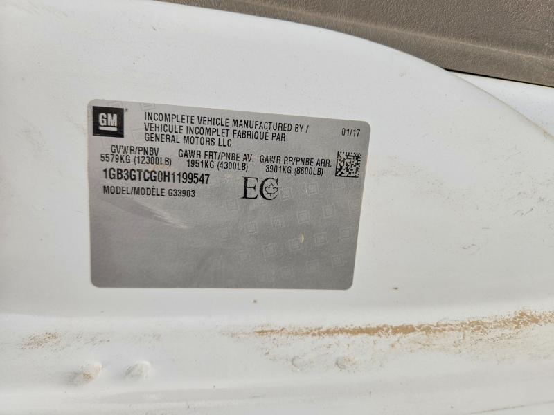 Продаж на аукціоні авто 2017 Chevrolet Express, vin: 1GB3GTCG0H1199547, номер лоту: 67889996