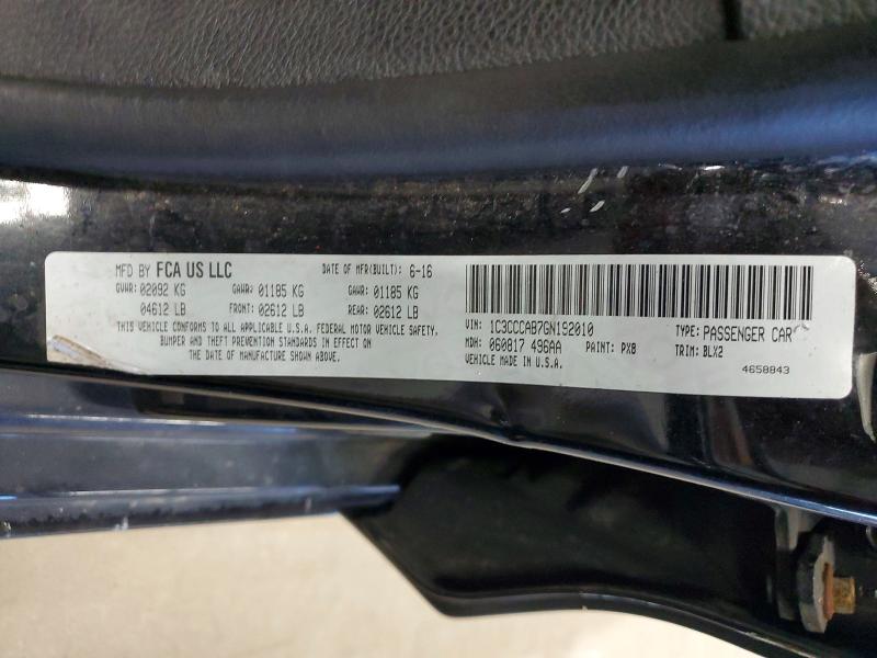 Auction sale of the 2016 Chrysler 200, vin: 1C3CCCAB7GN192010        , lot number: 69068256