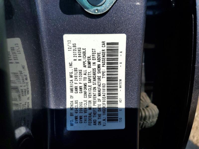 Продаж на аукціоні авто 2014 Honda Accord, vin: 1HGCR3F80EA018163, номер лоту: 67343736