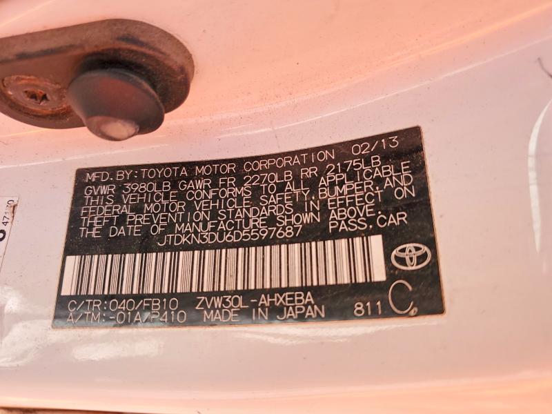 Продажа на аукционе авто 2013 Toyota Prius, vin: JTDKN3DU6D5597687, номер лота: 69773856