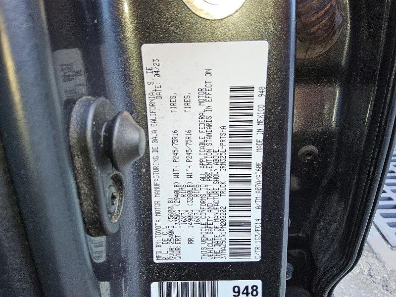 71698806 :رقم المزاد ، 3TMAZ5CN1PM208202 vin ، 2023 Toyota Tacoma مزاد بيع