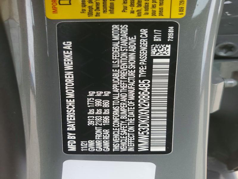 Продажа на аукционе авто 2022 Mini Cooper, vin: WMW53DK0XN2R86485, номер лота: 70129486