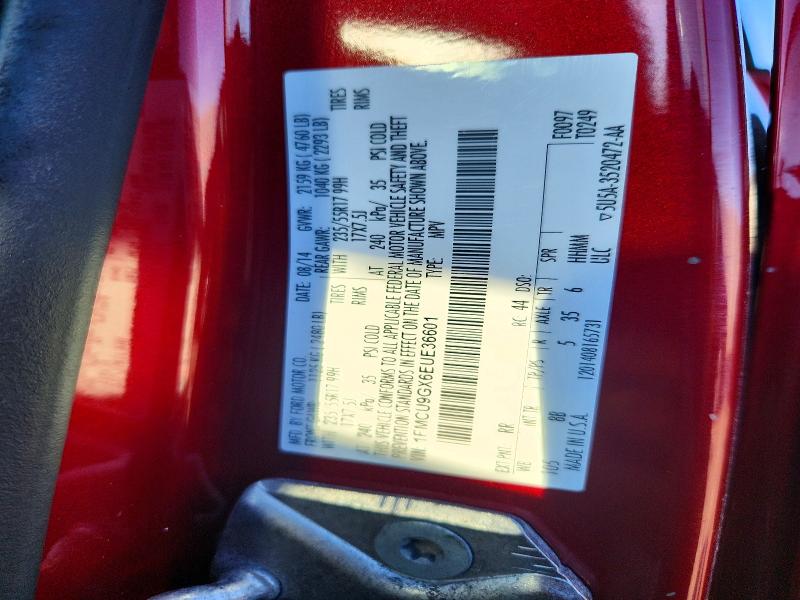 Продаж на аукціоні авто 2014 Ford Escape, vin: 1FMCU9GX6EUE36601, номер лоту: 70142776