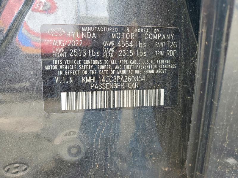 2023 Hyundai Sonata მანქანა იყიდება აუქციონზე, vin: KMHL14JC3PA260354, აუქციონის ნომერი: 69120936