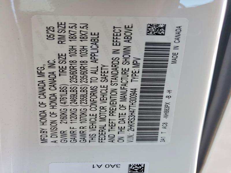 Продажа на аукционе авто 2026 Honda Cr-v, vin: 2HKRS3H47TH300944, номер лота: 68313776