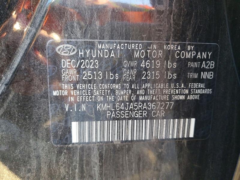Продажа на аукционе авто 2024 Hyundai Sonata, vin: KMHL64JA5RA367277, номер лота: 68425006