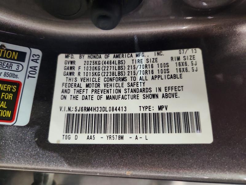 Aukcja sprzedaży 2013 Honda Cr-v, vin: 5J6RM4H33DL084413, numer aukcji: 70302126
