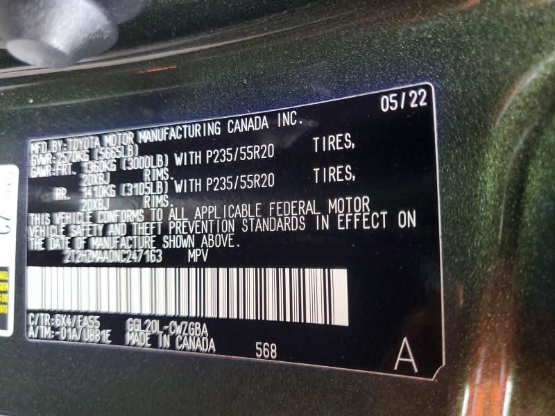 Aukcja sprzedaży 2022 Lexus Rx, vin: 2T2HZMAA0NC247163, numer aukcji: 68232036