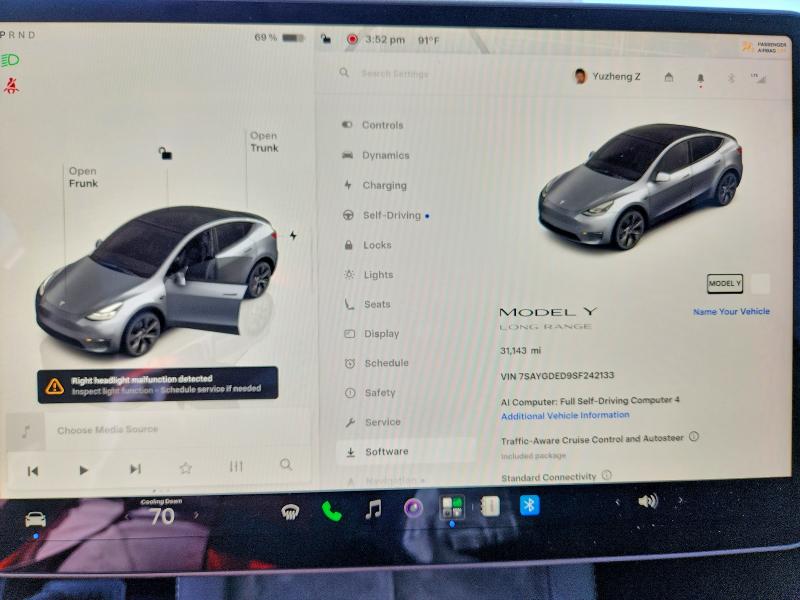 Продаж на аукціоні авто 2025 Tesla Model Y, vin: 7SAYGDED9SF242133, номер лоту: 67918046