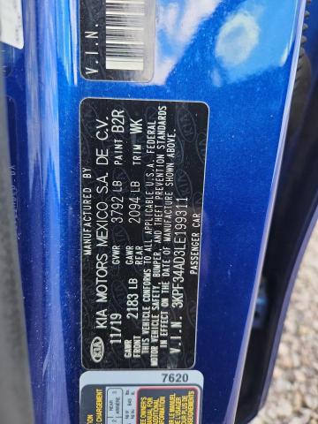 Aukcja sprzedaży 2020 Kia Forte, vin: 3KPF34AD3LE199311, numer aukcji: 66616916
