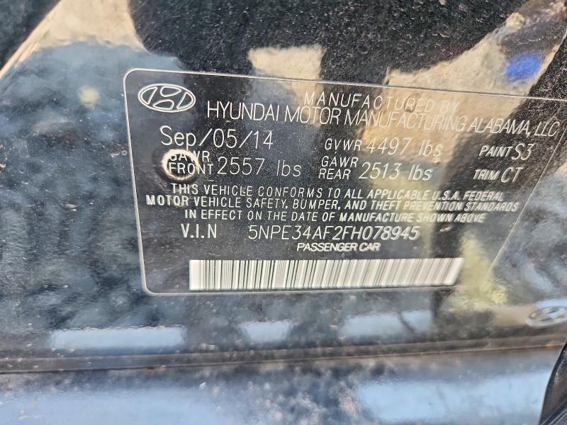 Aukcja sprzedaży 2015 Hyundai Sonata, vin: 5NPE34AF2FH078945, numer aukcji: 67558536