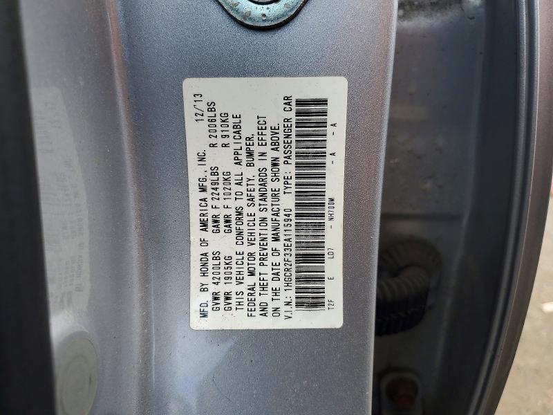 Продаж на аукціоні авто 2014 Honda Accord, vin: 1HGCR2F33EA115940, номер лоту: 68799056