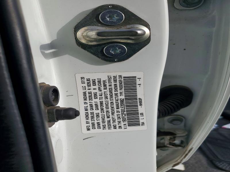 Aukcja sprzedaży 2020 Honda Civic, vin: 19XFC2F6XLE209962, numer aukcji: 68300296