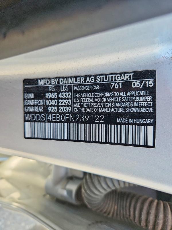 Aukcja sprzedaży 2015 Mercedes-benz Cla, vin: WDDSJ4EB0FN239122, numer aukcji: 68944196