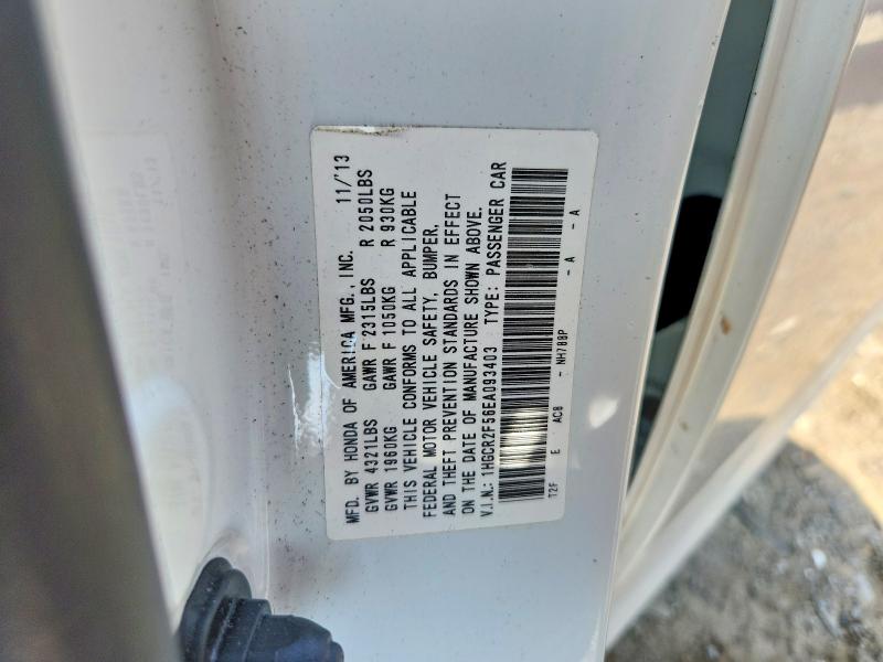2014 Honda Accord მანქანა იყიდება აუქციონზე, vin: 1HGCR2F56EA093403, აუქციონის ნომერი: 65823636
