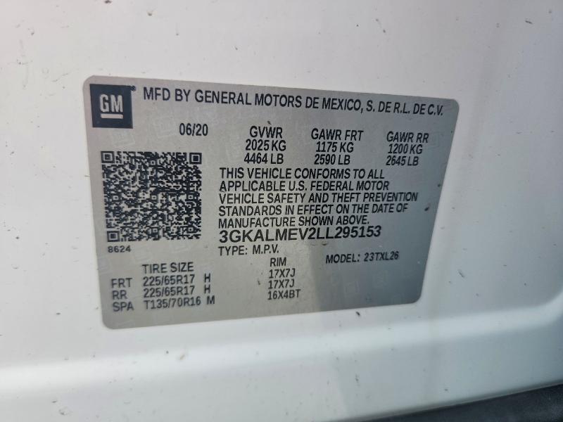 Aukcja sprzedaży 2020 Gmc Terrain, vin: 3GKALMEV2LL295153, numer aukcji: 67958176