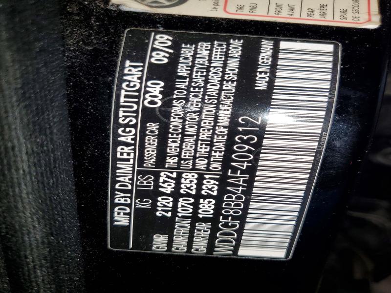 67268426 :رقم المزاد ، WDDGF8BB4AF409312 vin ، 2010 Mercedes-benz C مزاد بيع