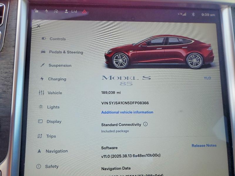 Aukcja sprzedaży 2013 Tesla Model S, vin: 5YJSA1CN5DFP08366, numer aukcji: 66255006