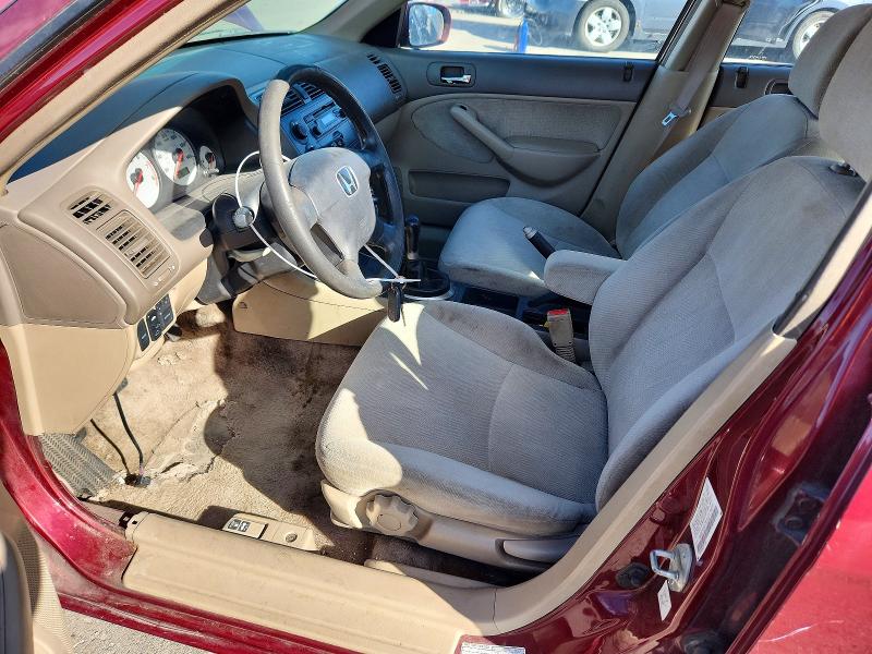 70017356 :رقم المزاد ، 1HGES257X2L017571 vin ، 2002 Honda Civic مزاد بيع