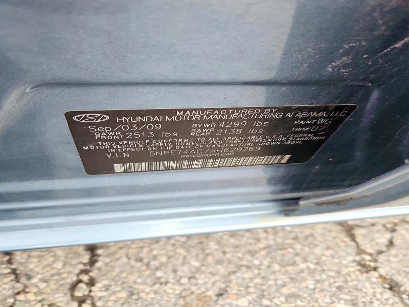 69741166 :رقم المزاد ، 5NPET4AC7AH629269 vin ، 2010 Hyundai Sonata مزاد بيع