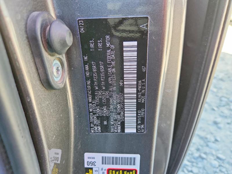 Продаж на аукціоні авто 2023 Toyota Sienna, vin: 5TDYRKEC7PS158057, номер лоту: 67856926