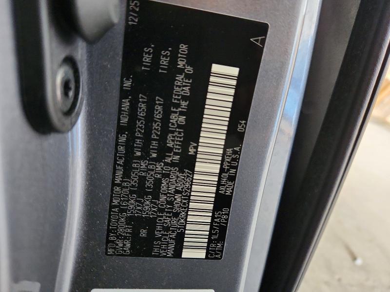 66834726 :رقم المزاد ، 5TDKRKECXTS296627 vin ، 2026 Toyota Sienna مزاد بيع