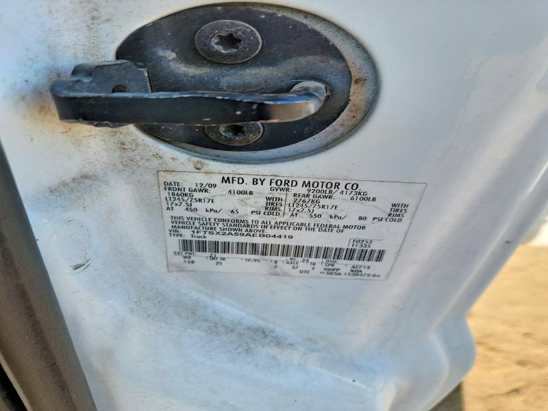 68384766 :رقم المزاد ، 1FTSX2A59AEB04419 vin ، 2010 Ford F250 مزاد بيع