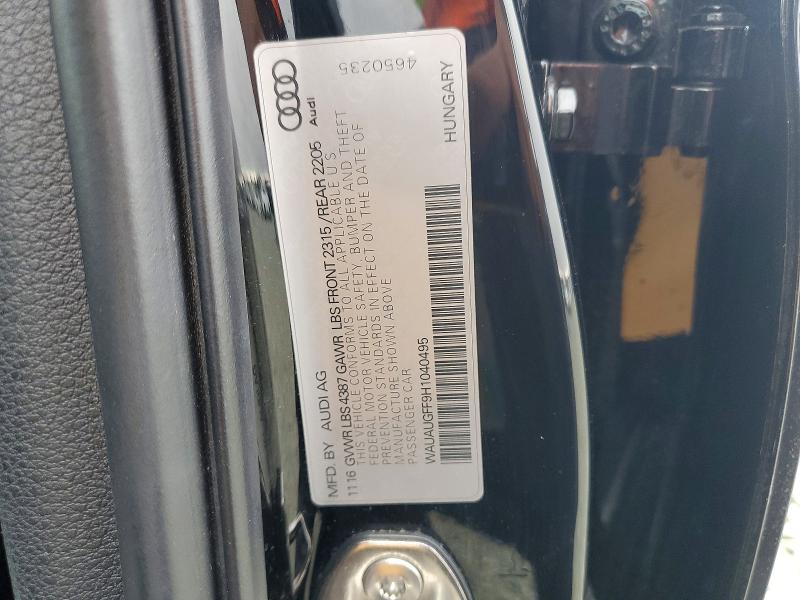 Aukcja sprzedaży 2017 Audi A3, vin: WAUAUGFF9H1040495, numer aukcji: 68366286