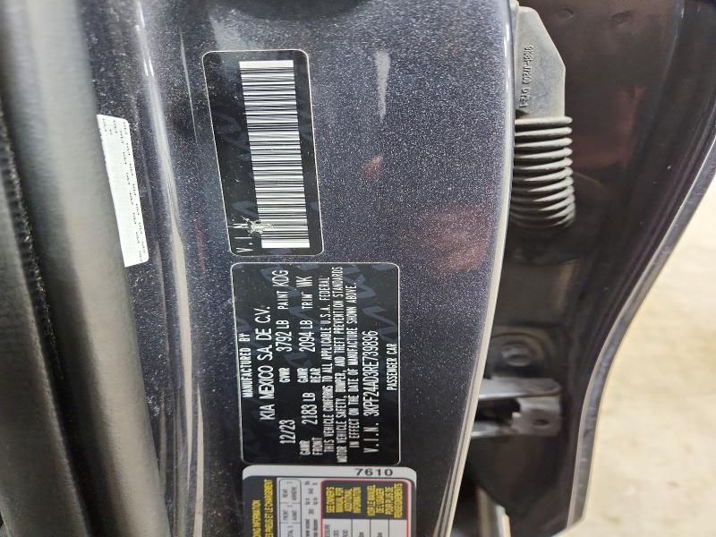 2024 Kia Forte მანქანა იყიდება აუქციონზე, vin: 3KPF24AD3RE739896, აუქციონის ნომერი: 67977236
