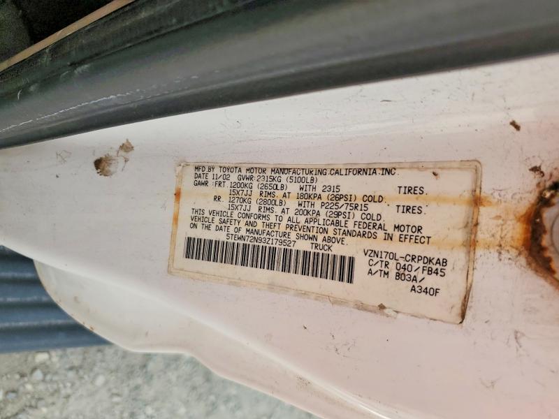 70526036 :رقم المزاد ، 5TEWN72N93Z179527 vin ، 2003 Toyota Tacoma مزاد بيع