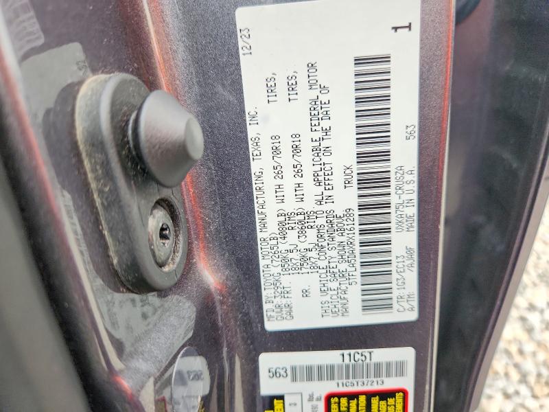 Продажа на аукционе авто 2024 Toyota Tundra, vin: 5TFLA5DAXRX161289, номер лота: 68003586