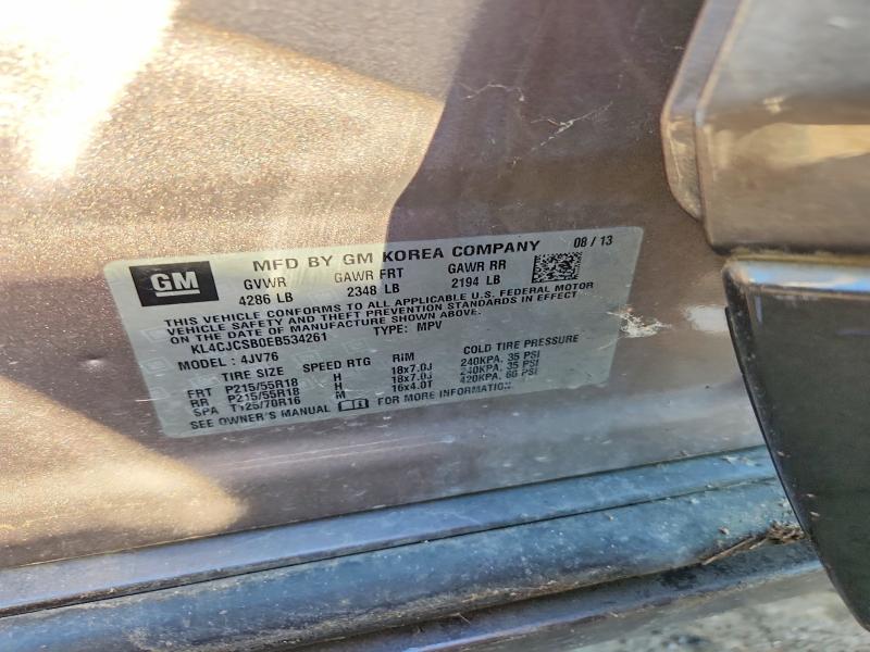 Продажа на аукционе авто 2014 Buick Encore, vin: KL4CJCSB0EB534261, номер лота: 69060086