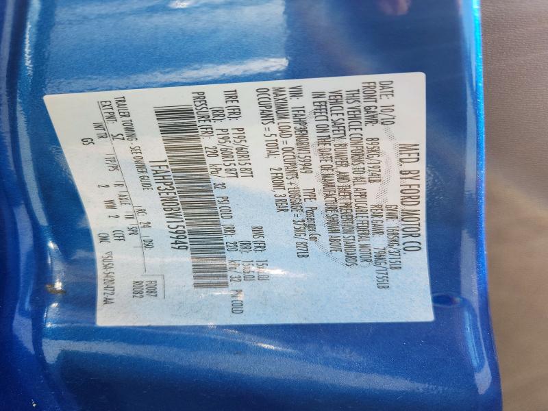 70807786 :رقم المزاد ، 1FAHP3EN0BW159949 vin ، 2011 Ford Focus مزاد بيع