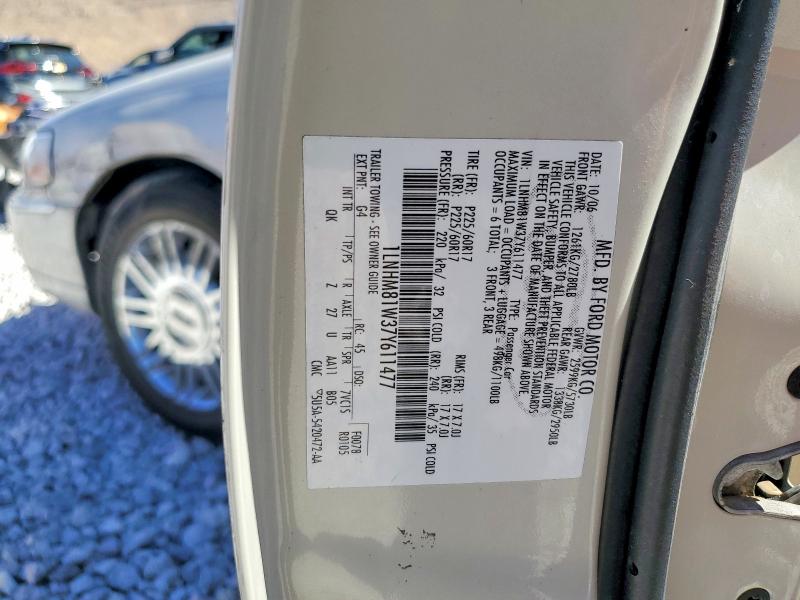 Aukcja sprzedaży 2007 Lincoln Town Car, vin: 1LNHM81W37Y611477, numer aukcji: 67221356