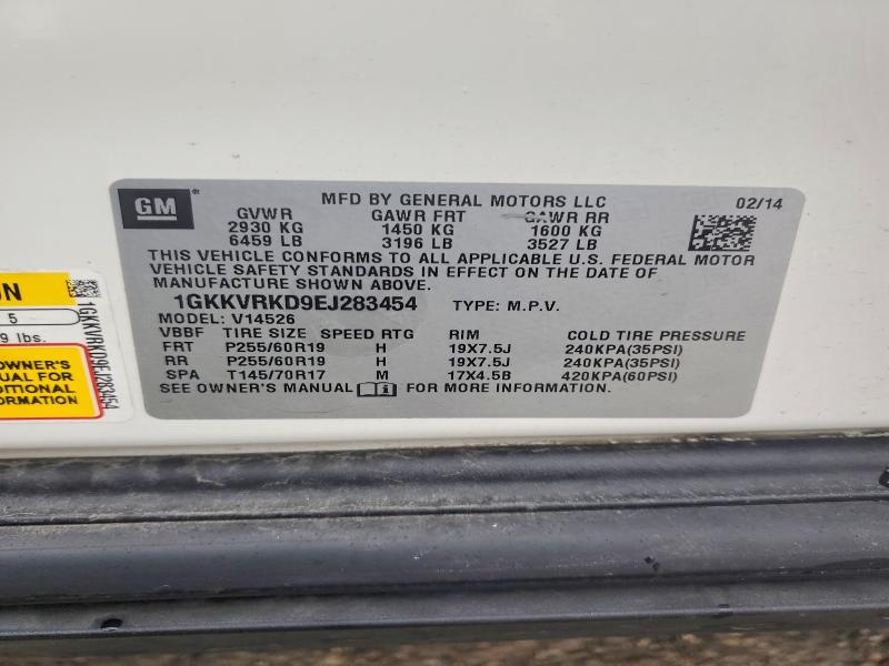 Aukcja sprzedaży 2014 Gmc Acadia, vin: 1GKKVRKD9EJ283454, numer aukcji: 70141416