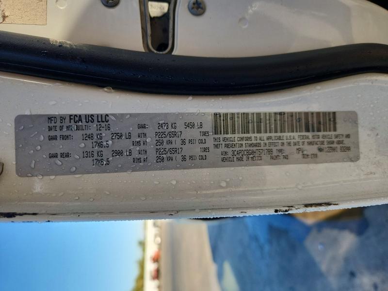 2017 Dodge Journey მანქანა იყიდება აუქციონზე, vin: 3C4PDCBG0HT571789, აუქციონის ნომერი: 69176596
