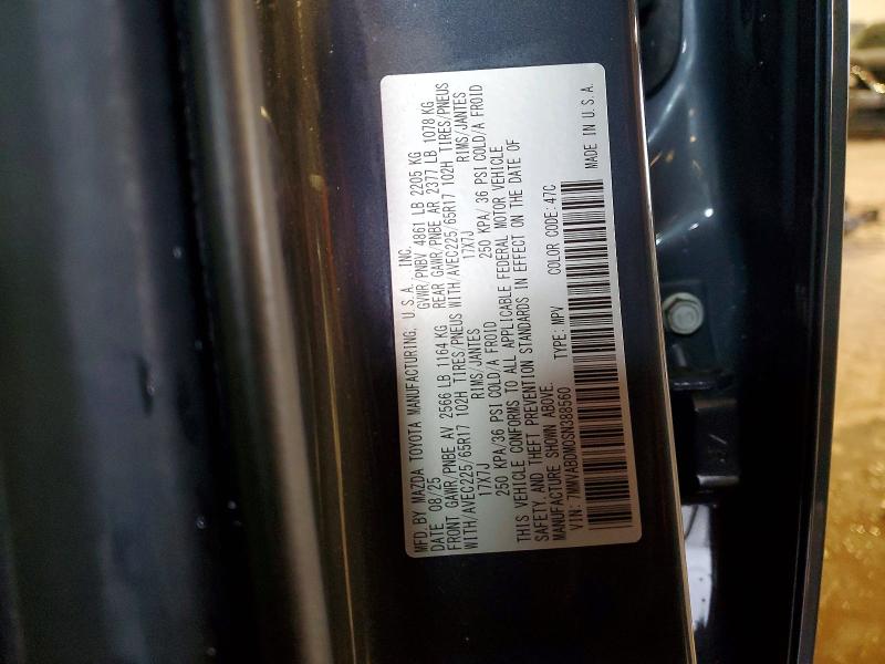 69892036 :رقم المزاد ، 7MMVABDM0SN388560 vin ، 2025 Mazda Cx-50 مزاد بيع