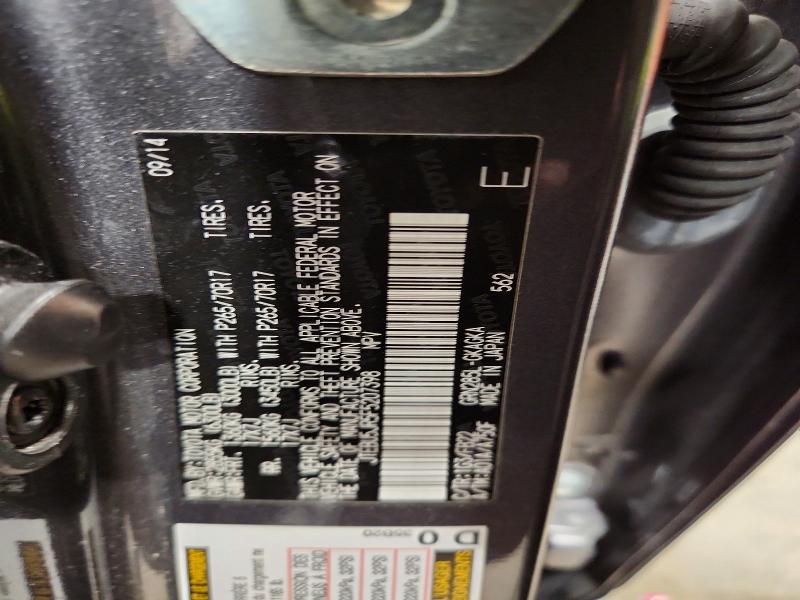 2015 Toyota 4runner მანქანა იყიდება აუქციონზე, vin: JTEBU5JR5F5207398, აუქციონის ნომერი: 69714386