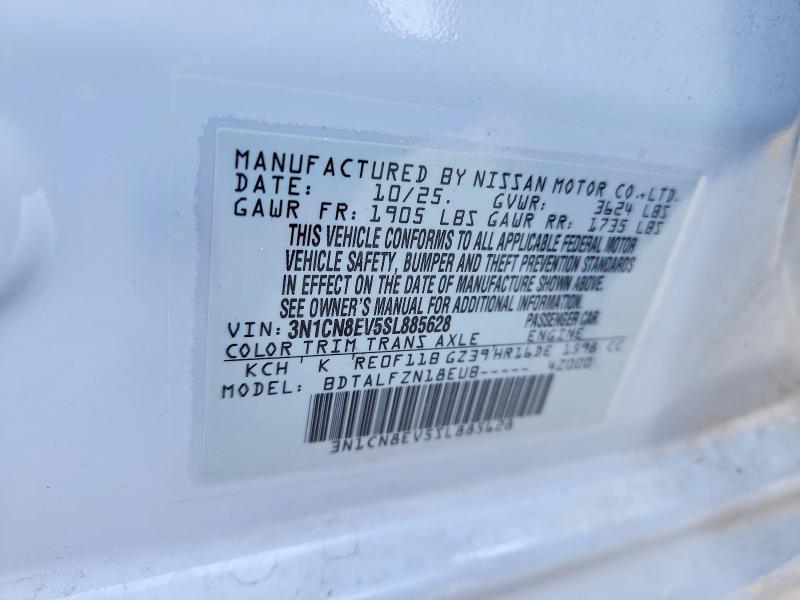 Продаж на аукціоні авто 2025 Nissan Versa, vin: 3N1CN8EV5SL885628, номер лоту: 67104036