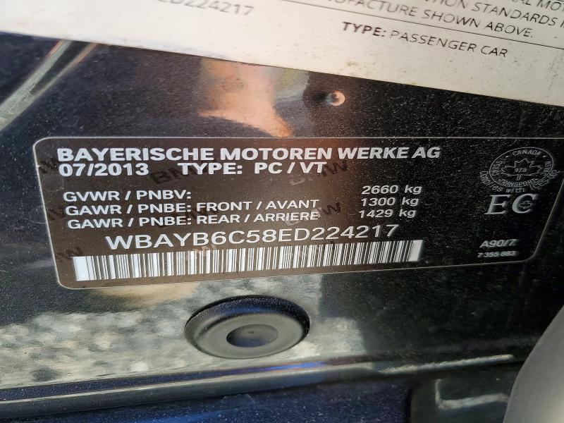 69310096 :رقم المزاد ، WBAYB6C58ED224217 vin ، 2014 Bmw 750 مزاد بيع