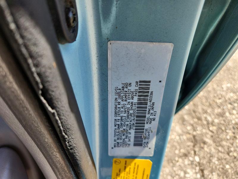 Продаж на аукціоні авто 2002 Toyota Prius, vin: JT2BK18U320051181, номер лоту: 66999206