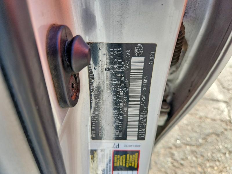 Продаж на аукціоні авто 2012 Toyota Camry, vin: 4T4BF1FK1CR170517, номер лоту: 68300966