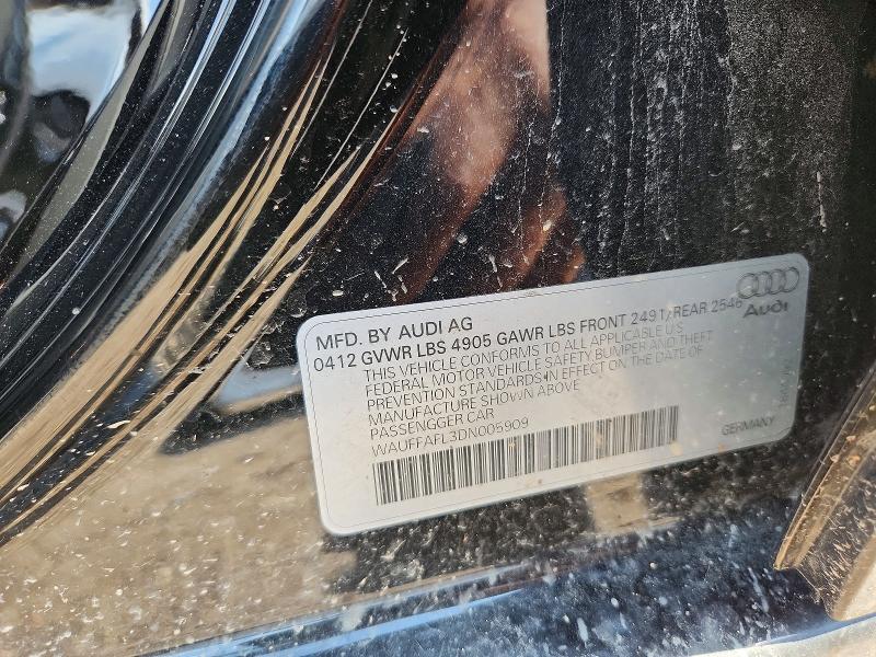 Aukcja sprzedaży 2013 Audi A4, vin: WAUFFAFL3DN005909, numer aukcji: 66773926