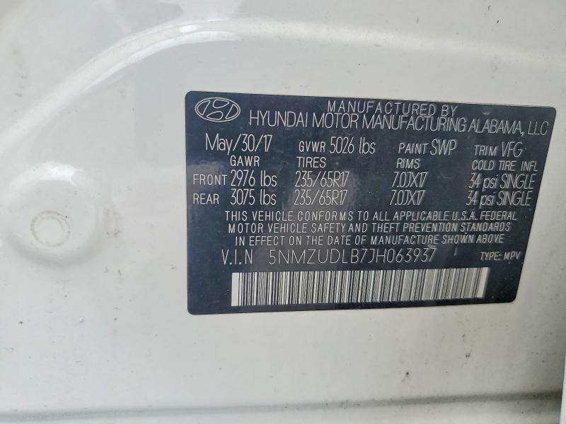 Продаж на аукціоні авто 2018 Hyundai Santa Fe Sport, vin: 5NMZUDLB7JH063937, номер лоту: 67122466