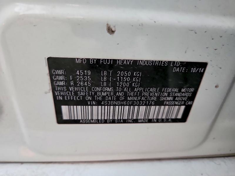 Продажа на аукционе авто 2015 Subaru Legacy, vin: 4S3BNBH60F3032176, номер лота: 67871386
