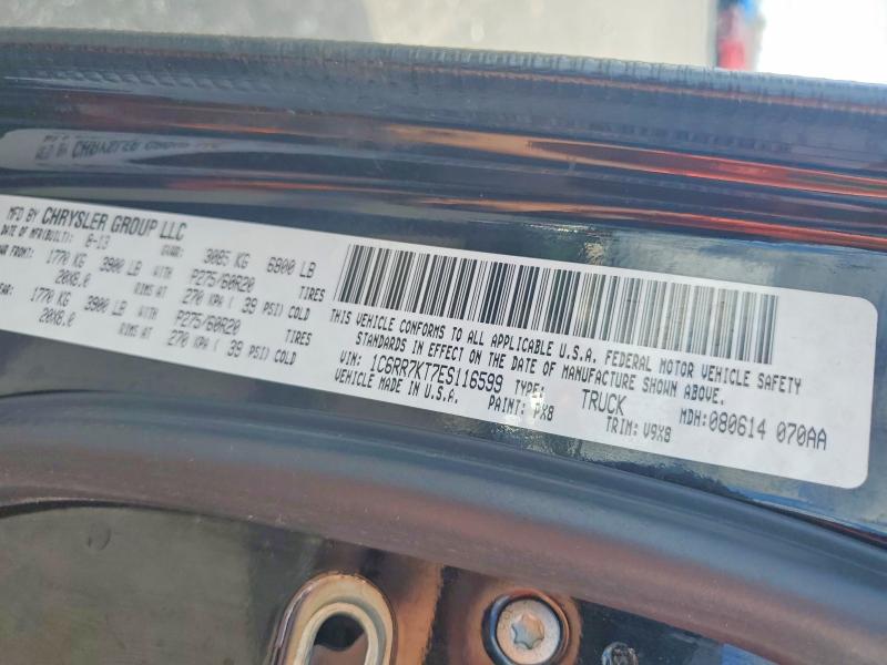 Aukcja sprzedaży 2014 Ram 1500, vin: 1C6RR7KT7ES116599, numer aukcji: 67622786