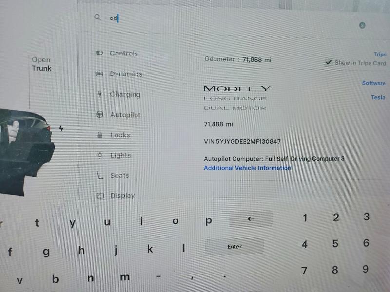 Aukcja sprzedaży 2021 Tesla Model Y, vin: 5YJYGDEE2MF130847, numer aukcji: 67207086